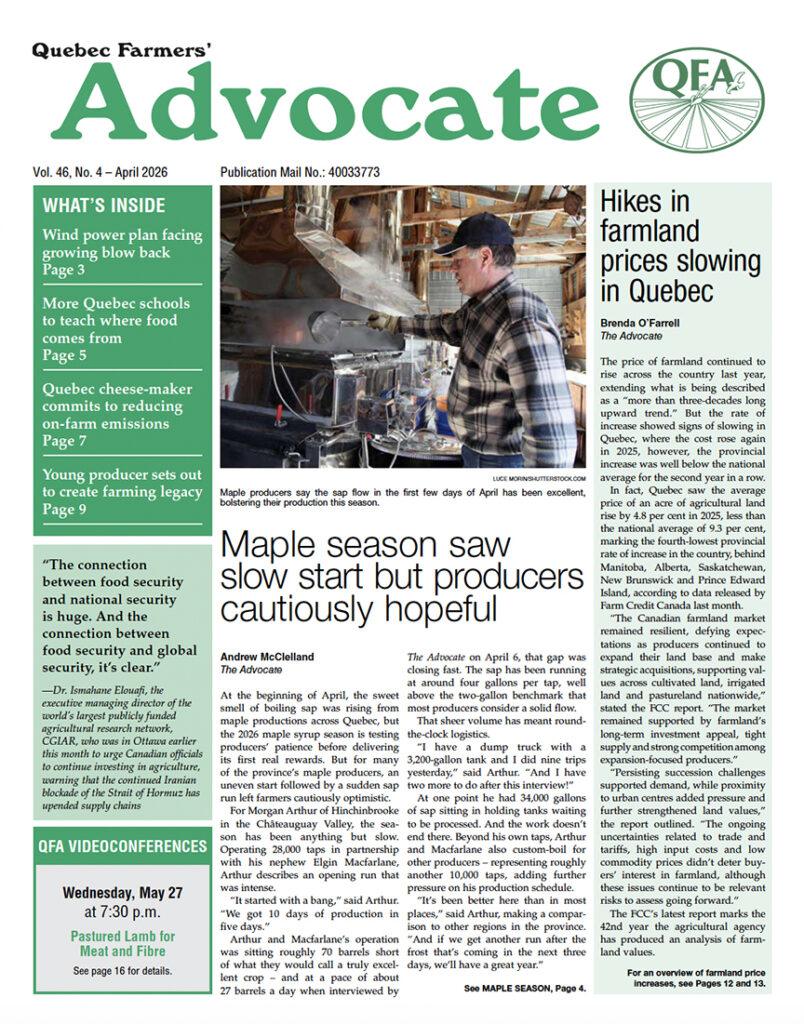 The Farmers Advocate Aprile 2026