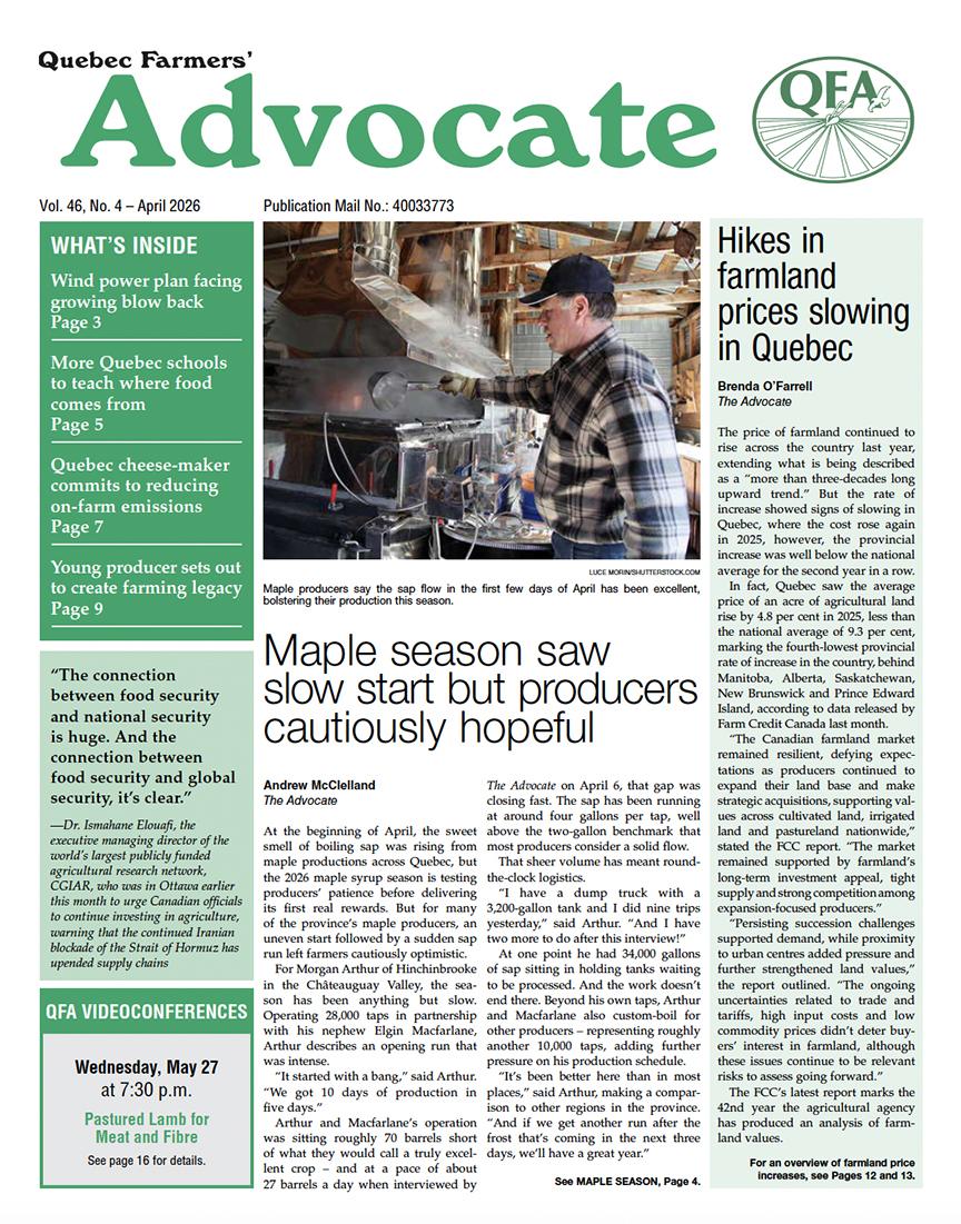 The Farmers Advocate Aprile 2026